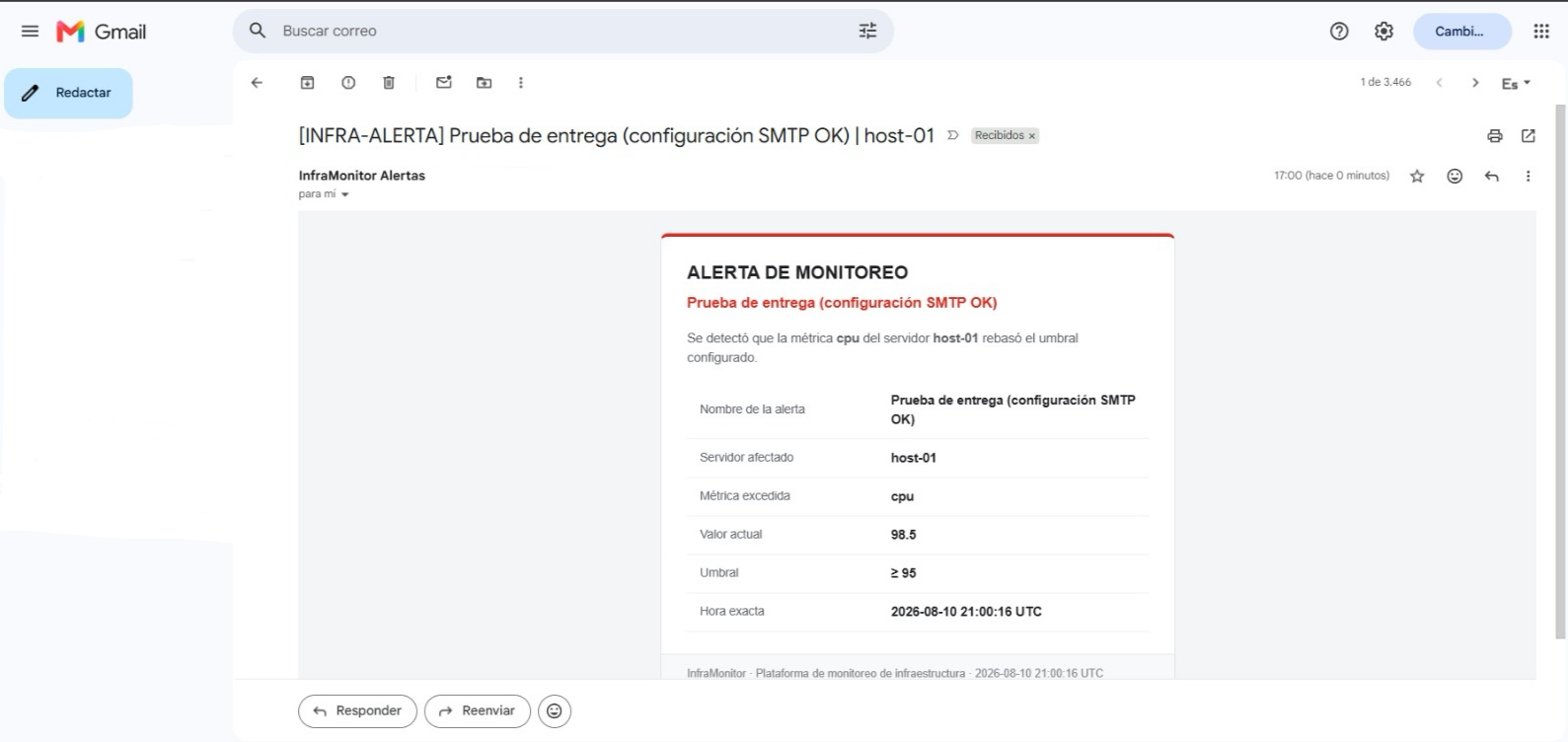 Infrastructure Monitoring and Real-Time Alerting Platform